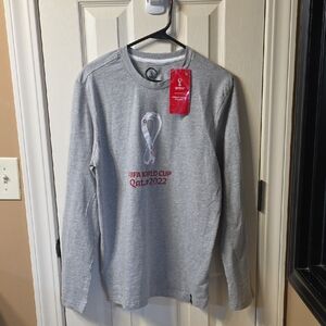 FIFA World Cup Qatar 2022 Gray Long Sleeve Sweatshirt